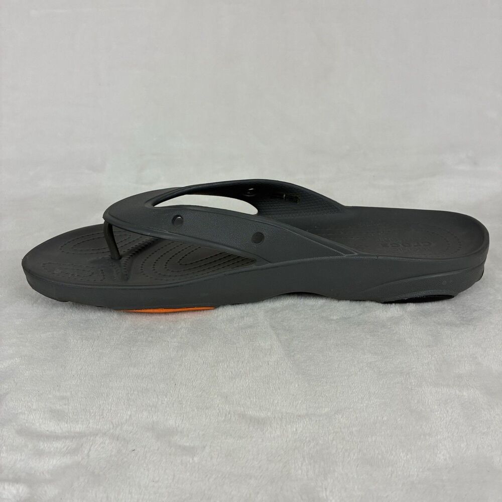 CROCS Classic All Terrain Flip Flops Men’s Size 15 Gray Water Resistant Shoes - Picture 9 of 12